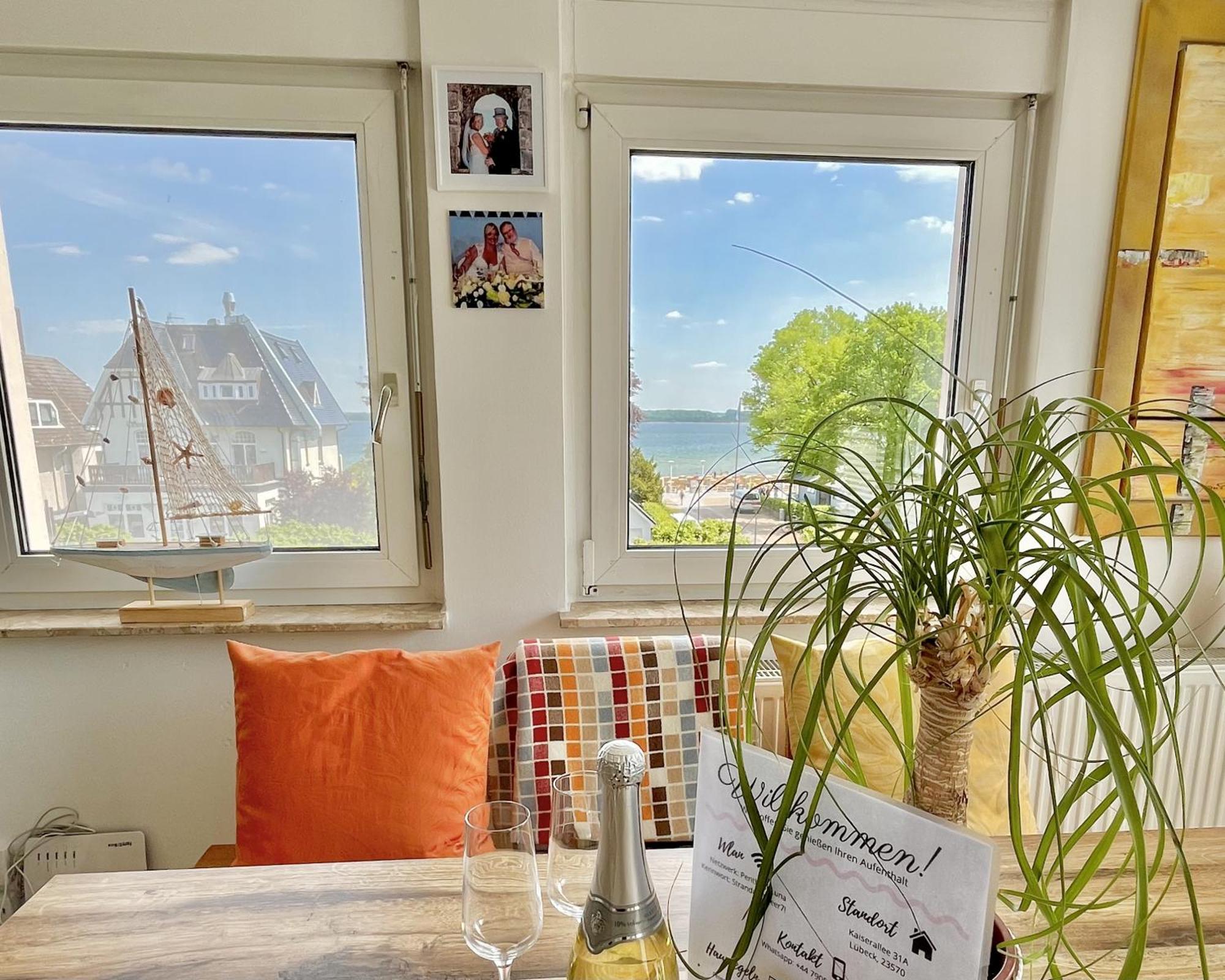 3Sz Penthaus Luna Am Sandstrand Mit Meerblick & Balkon 뤼베크 외부 사진